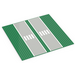 LEGO Green Baseplate 32 x 32 with Dual Lane Road with Dual Lane Road and Crosswalk Pattern (30225 / 53105)