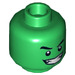 LEGO Grün Beast Boy Minifigure Kopf (Einbau-Vollbolzen) (3626 / 21950)