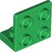 LEGO Green Bracket 1 x 2 - 2 x 2 Up (99207)