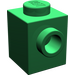 LEGO Vert Brique 1 x 1 avec Goujons sur Deux Côtés opposés (47905)