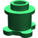 LEGO Vert Brique 1 x 1 x 0.7 Rond avec Fleur Base (33286)