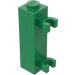LEGO Grün Backstein 1 x 1 x 3 mit Vertikale Clips (Solider Bolzen) (60583)
