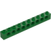 LEGO Green Brick 1 x 10 with Holes (2730)