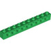 LEGO Groen Steen 1 x 10 met Gaten (2730)