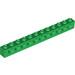 LEGO Green Brick 1 x 12 with Holes (3895)