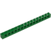 LEGO Green Brick 1 x 16 with Holes (3703)