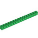 LEGO Vert Brique 1 x 16 avec des trous (3703)