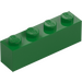 LEGO Green Brick 1 x 4 (3010)