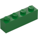 LEGO Green Brick 1 x 4 (3010 / 6146)