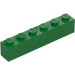 LEGO Green Brick 1 x 6 (3009)