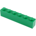 LEGO Green Brick 1 x 6 (3009 / 30611)