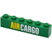 LEGO Grün Backstein 1 x 6 mit &#039;Luft CARGO&#039; Aufkleber (3009)