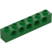 LEGO Grön Kloss 1 x 6 med Hål (3894)