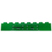 LEGO Green Brick 1 x 8 with Black &#039;PNEUMATICS&#039; and &#039;OIL&#039; Panels Pattern Sticker (3008)