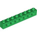 LEGO Grün Backstein 1 x 8 mit Löcher (3702)