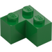 LEGO Groen Steen 2 x 2 Hoek (2357)