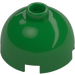 LEGO Green Brick 2 x 2 Round with Dome Top (with Axle Holder) (3262 / 30367)