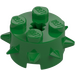 LEGO Green Brick 2 x 2 Round with Spikes (27266)