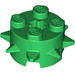 LEGO Vert Brique 2 x 2 Rond avec Spikes (27266)