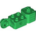 LEGO Vert Brique 2 x 2 avec Essieu Trou, Verticale Charnière Joint, et Fist (47431)