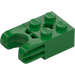 LEGO Green Brick 2 x 2 with Ball Joint Socket (Wide Closed Socket) (67696)