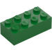 LEGO Green Brick 2 x 4 (3001 / 3556)