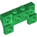 LEGO Green Brick 2 x 4 x 0.7 with Front Studs and Thick Side Arches (14520 / 52038)
