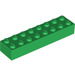 LEGO Verde Ladrillo 2 x 8 (3007 / 93888)