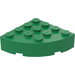 LEGO Groen Steen 4 x 4 Rond Hoek (2577)