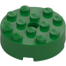 LEGO Verde Ladrillo 4 x 4 Circular con Agujero (87081)