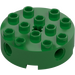 LEGO Groen Steen 4 x 4 Rond met Gaten (6222)