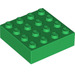 LEGO Vert Brique 4 x 4 avec Aimant (49555)