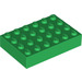 LEGO Green Brick 4 x 6 (2356 / 44042)