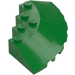 LEGO Green Brick 6 x 6 Round (25°) Corner (95188)