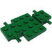 LEGO Verde Macchina Base 7 x 4 x 0.7 (2441 / 68556)