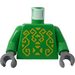 LEGO Grøn Slot Torso med Rascus Mønster (973 / 73403)