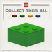 LEGO Green Collect Them All Promotional Sticker