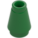 LEGO Green Cone 1 x 1 with Top Groove (4589)
