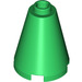 LEGO Green Cone 2 x 2 x 2 (Open Stud) (3942 / 14918)