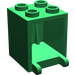 LEGO Groen Container 2 x 2 x 2 met verzonken noppen (4345 / 30060)