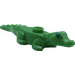 LEGO Groen Krokodil met Blauw Ogen