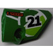 LEGO Green Curved Panel 2 Right with &quot;21&quot; and &quot;KYOTO&quot; Sticker (87086)