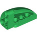 LEGO Green Curved Panel 3 x 5 x 2 Right (2442)