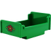 LEGO Green Duplo Bed 3 x 5 x 1.66 with red flower Sticker (4895)