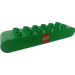 LEGO Green Duplo Brick 2 x 8 Rounded Ends with LEGO Logo (31214)