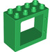 LEGO Groen Duplo Deur Kader 2 x 4 x 3 met vlakke rand (61649)