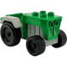 LEGO Vert Duplo Tractor avec grise Mudguards (73572)