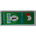 LEGO Grün Flagge 7 x 3 mit Bar Griff mit &#039;WGP 1 Allinol&#039; und Italian Flagge Aufkleber (30292)