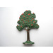 LEGO Green Flat Tree Painted with Red Apples