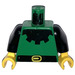 LEGO Green Forestman Torso with Black Collar and Black Arms (973)